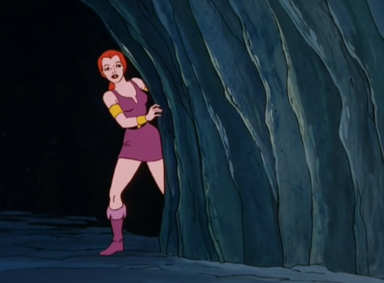 Teela-Na inside Castle Grayskull in "Origin of the Sorceress" from "He-Man and the Masters of the Universe"