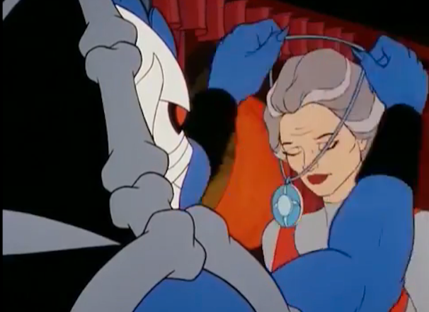 Hordak bestowing a retirment pendant on Shakra in "The Caregiver."