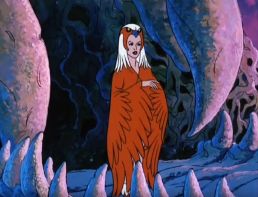 Teela as the Sorceress in "Teela's Triumph"