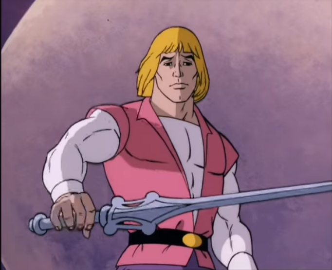 Adam drops the Power Sword in the He-Man episode "The Problem with Power."