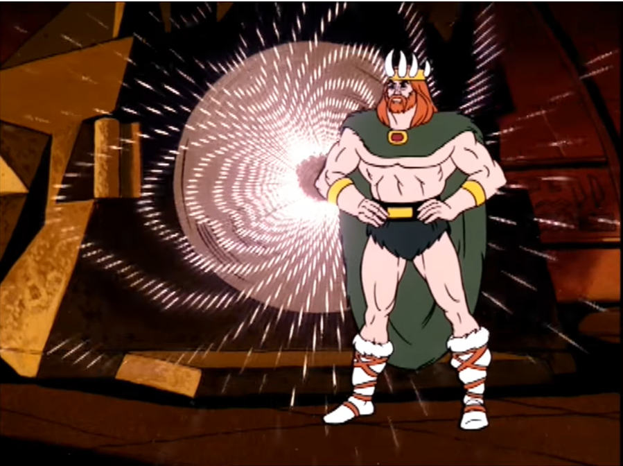 King Tamusk in "The Time Wheel" from He-Man and the Masters of the Universe.