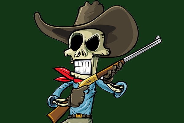 skeleton cowboy